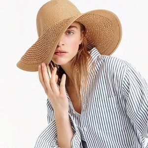 J.Crew Textured Summer Straw Hat